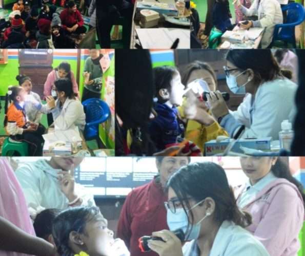 लिङ्कन मन्टेश्वरी स्कुलमा निस्शुल्क दन्त परिक्षण शिविर सम्पन्न