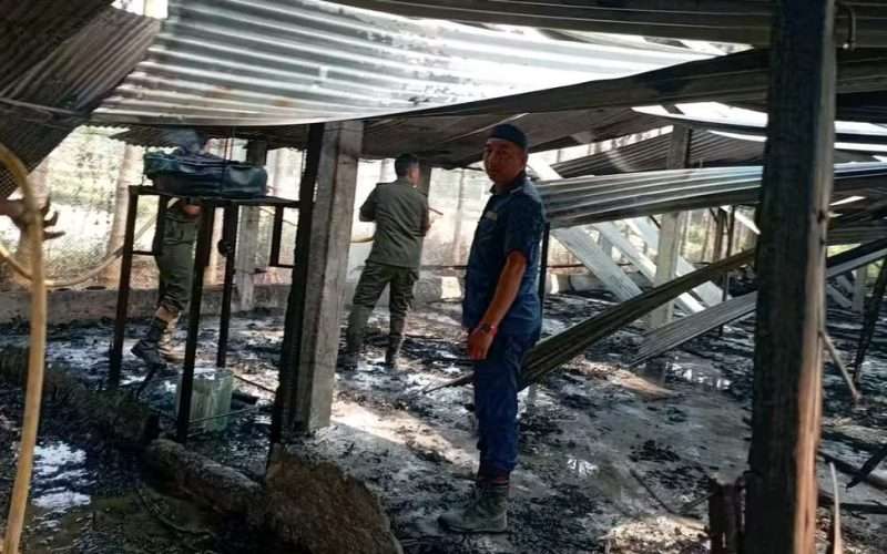 लेटाङको कुखुरा फार्ममा आगलागी, १५ लाखको क्षति