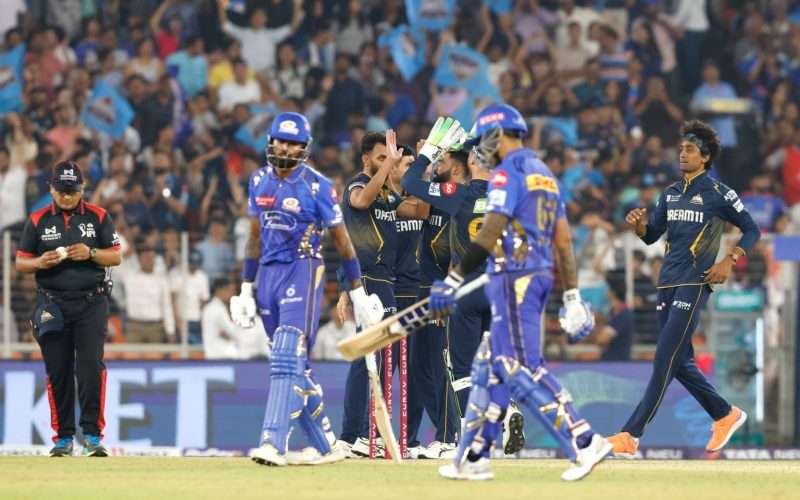 गुजरात टाइटन्सको शानदार जित, मुम्बई इण्डियन्सलाई ३६ रनले हरायो।