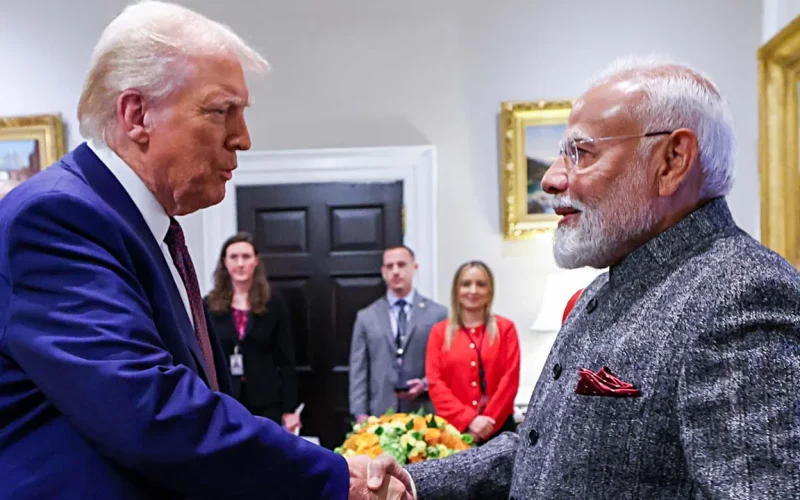 अमेरिका द्वारा भारतमाथि २६ प्रतिशत शुल्क लगाउने निर्णय, व्यापार सम्बन्धमा तनाव।