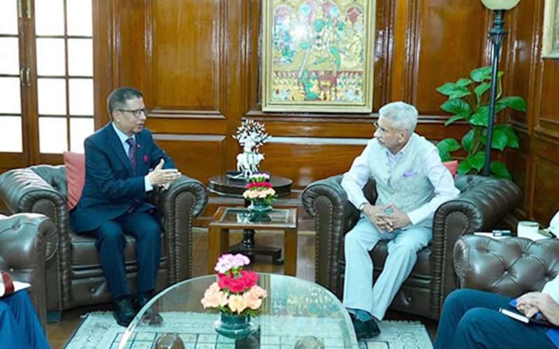 नेपाली राजदूत र भारतीय विदेशमन्त्रीबीच भेट, पहलगाम घटनाप्रति समवेदना र द्विपक्षीय सम्बन्धबारे छलफल।