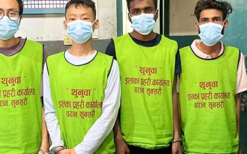 धरानमा कोठाबाटै लागूऔषध कारोबार गर्ने चार जना पक्राउ।