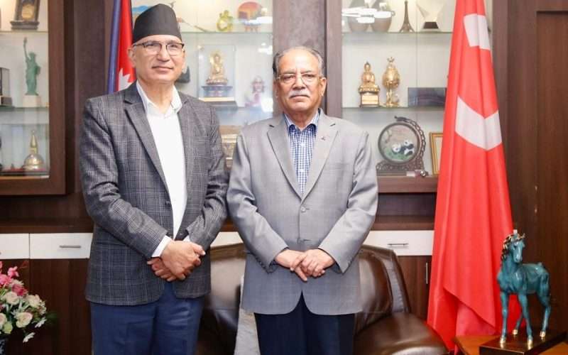 प्रचण्ड र अर्थमन्त्रीबीच खुमलटारमा भेटवार्ता
