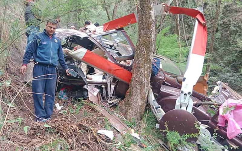 भारतको उत्तराखण्डमा हेलिकप्टर दुर्घटना, पाँच जनाको मृत्यु