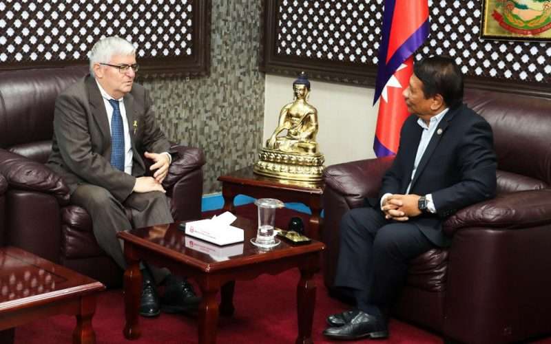 उपप्रधानमन्त्री सिंह र इजरायलका राजदूतबीच भेटवार्ता